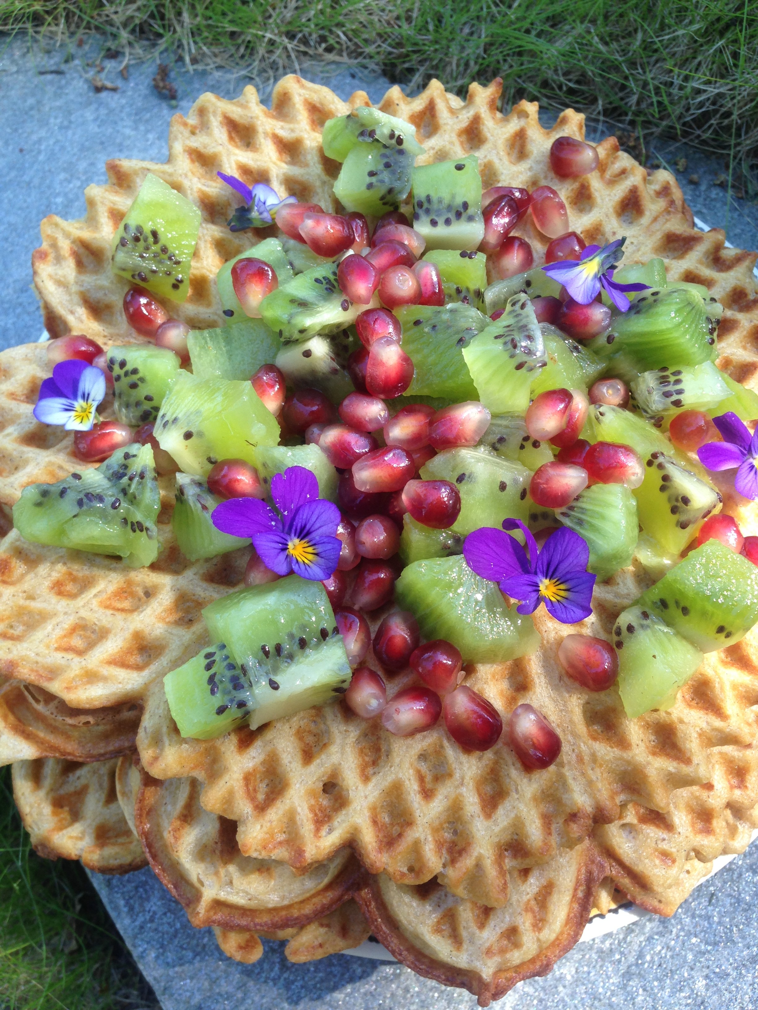 Sommerlige havrevafler