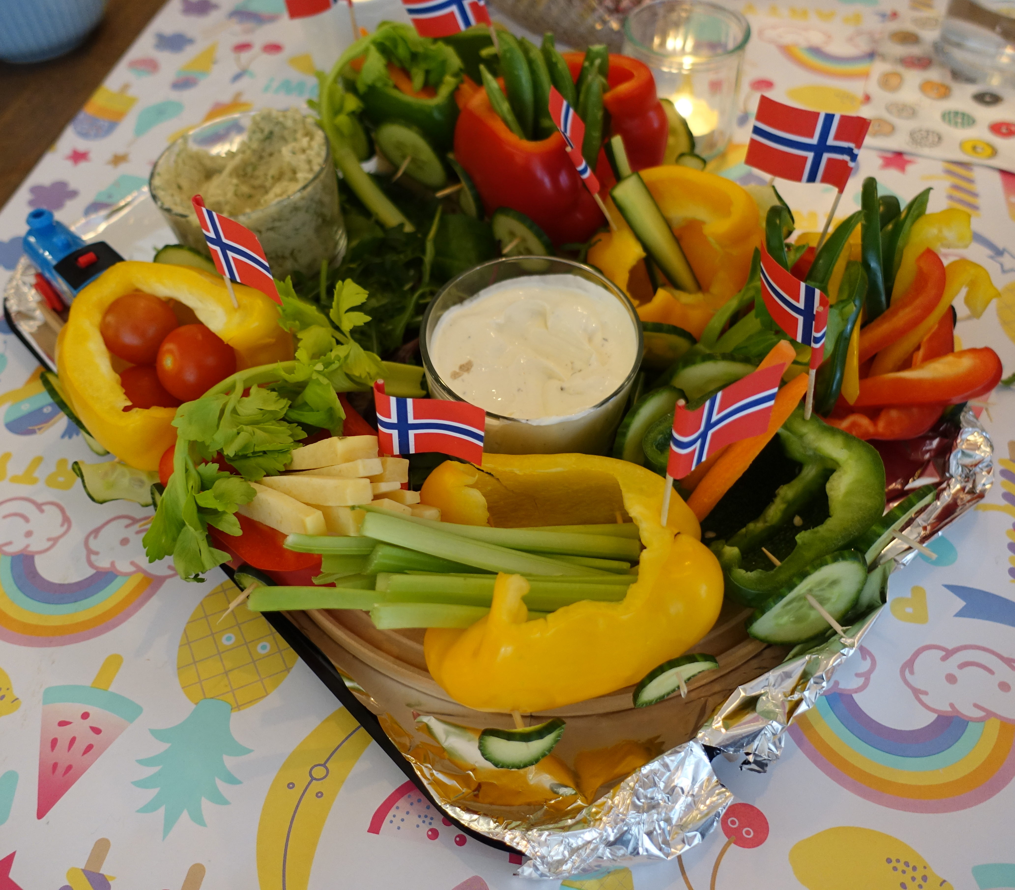 Barn og sukker og 1 års feiring