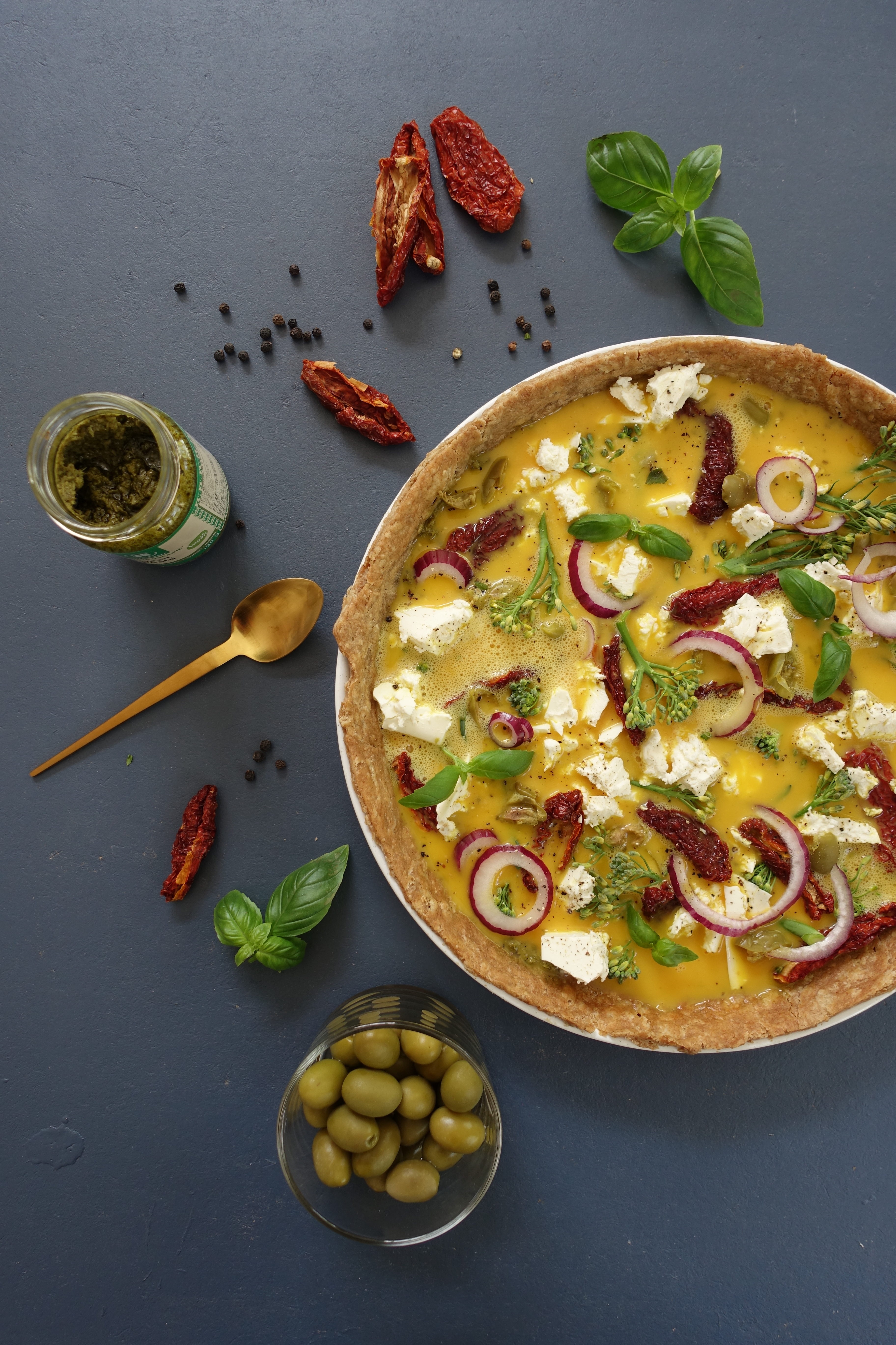 Glutenfri pai med pestobunn